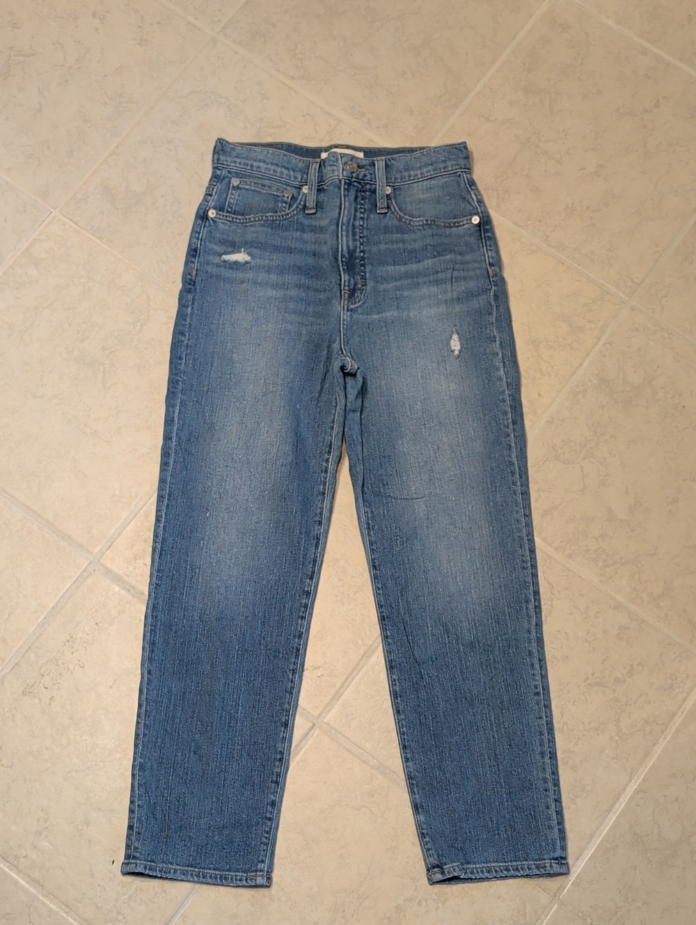 Madewell Women's Skinny Jeans in Medium Blue Denim